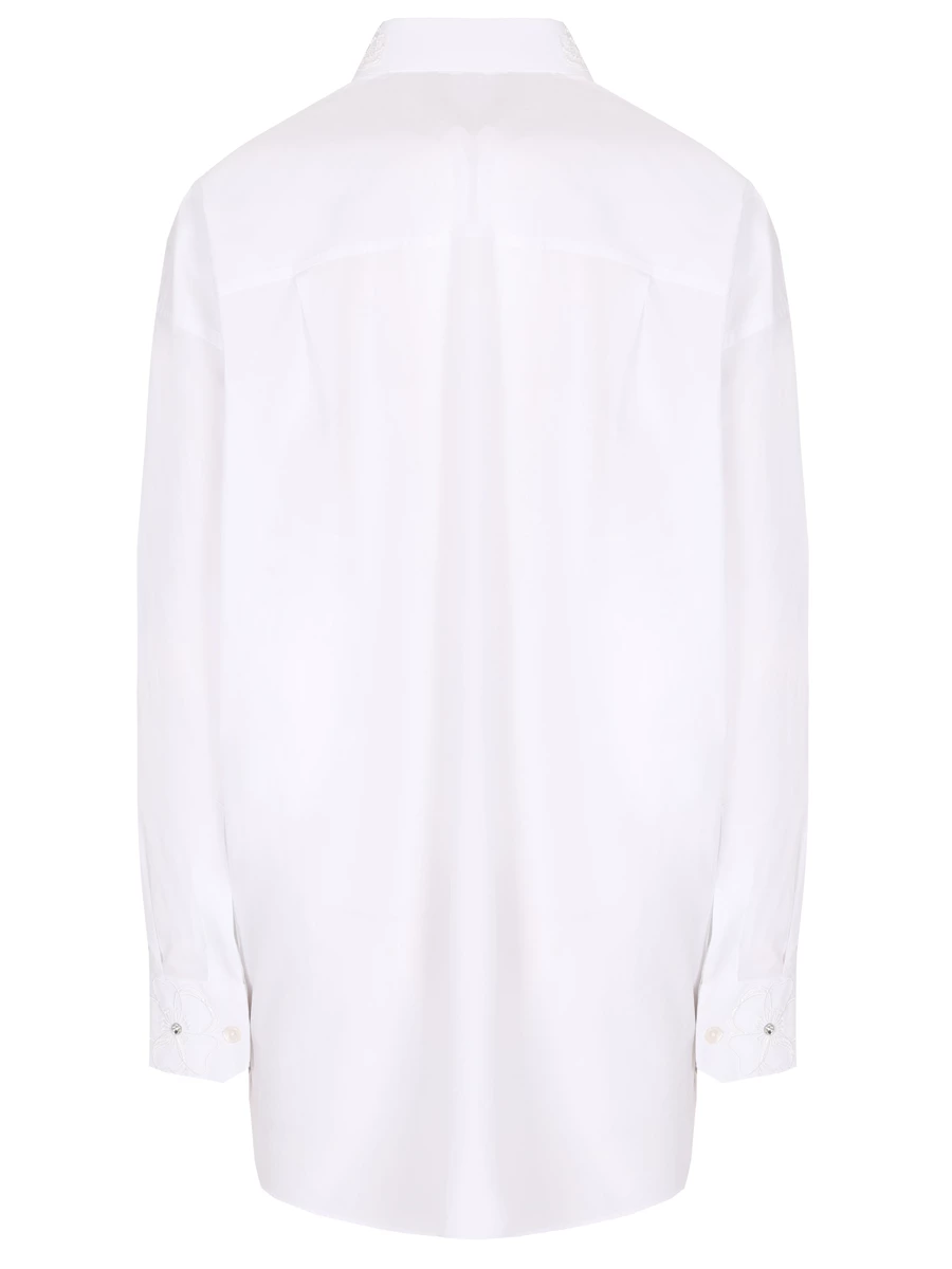 Рубашка хлопковая DOLCE & GABBANA F5N86ZFU5GK W0800 Белый  Фото 2