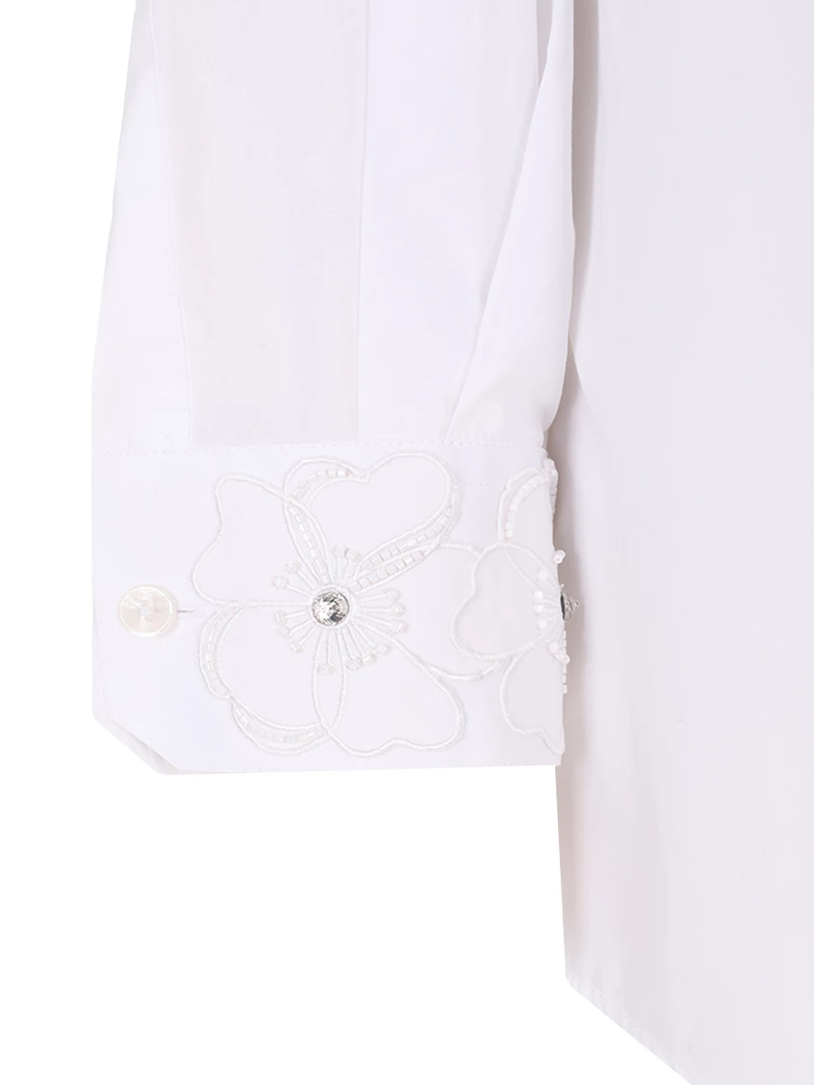 Рубашка хлопковая DOLCE & GABBANA F5N86ZFU5GK W0800 Белый  Фото 3