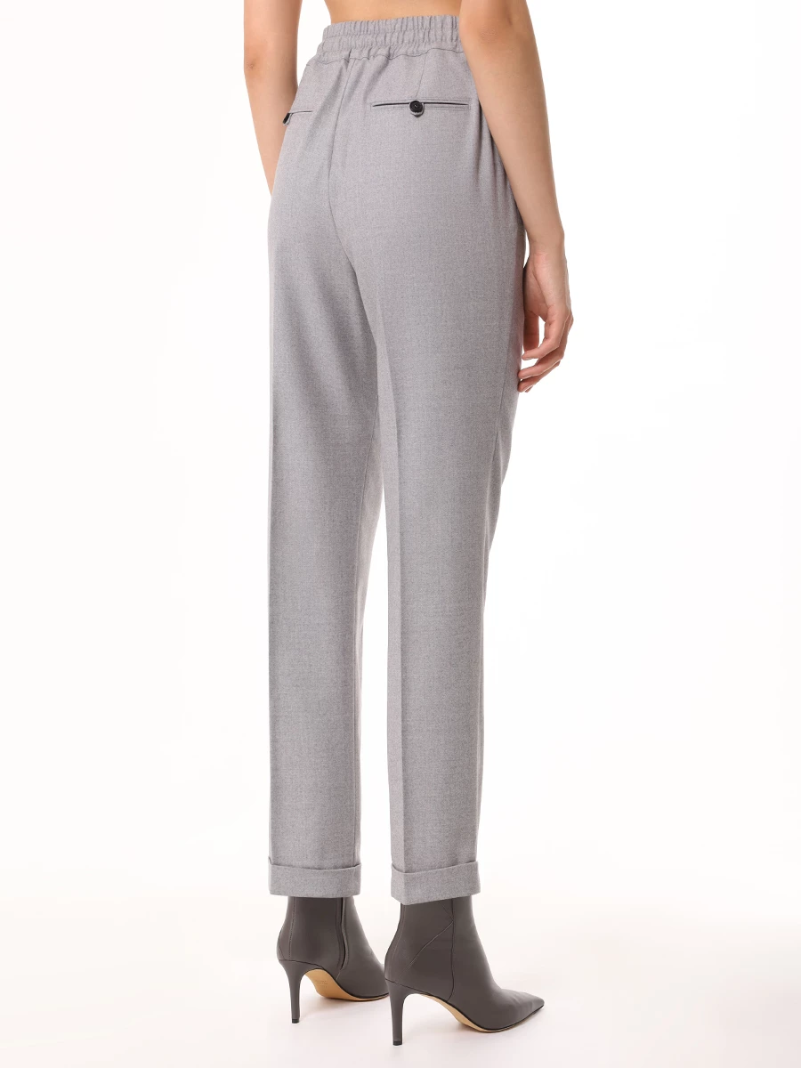 Брюки шерстяные KITON D37102K0505E01000 Серый  Фото 3