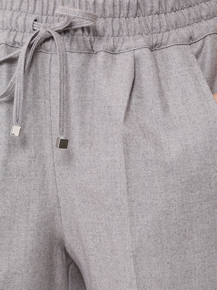 Брюки шерстяные KITON D37102K0505E01000 Серый  Фото 5