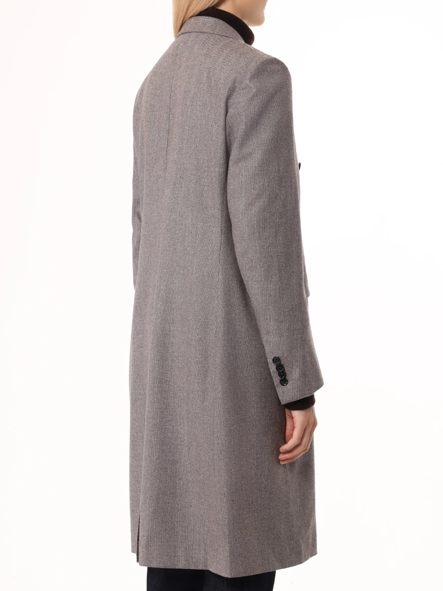 Пальто шерстяное KITON D58608K0104E10004 Бежевый  Фото 3