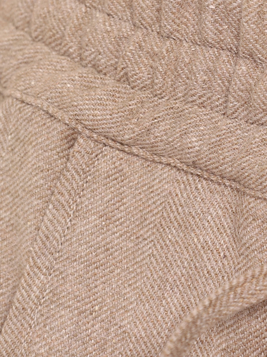 Брюки шерстяные KITON D37102K0555E02000 Бежевый  Фото 6