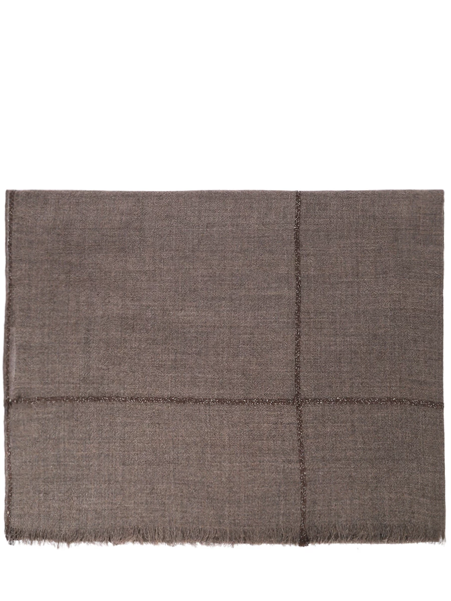 Шарф из кашемира и шелка KITON D58768K0518F02001 Коричневый 