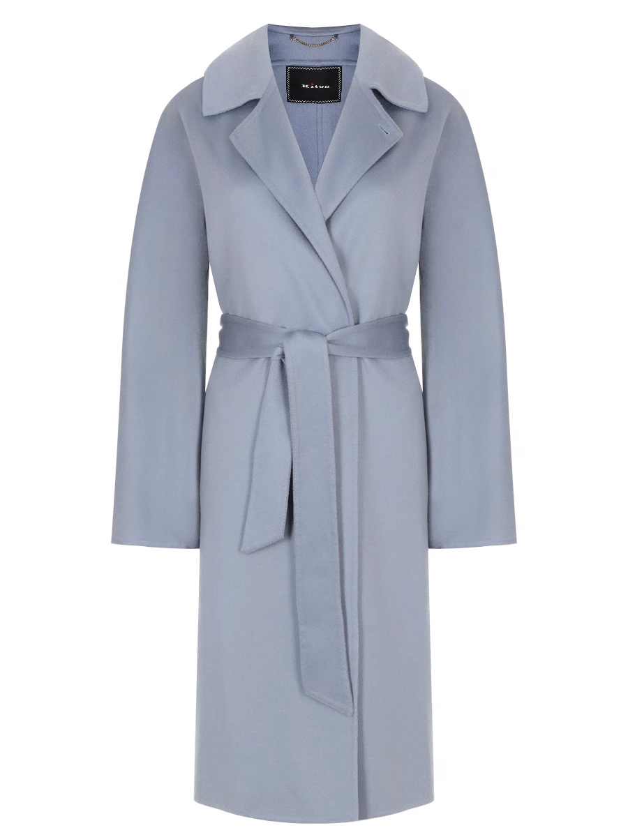 Пальто кашемировое KITON D48651DK0545C02005 Серый 