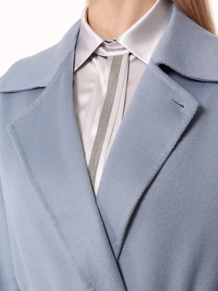 Пальто кашемировое KITON D48651DK0545C02005 Серый  Фото 5