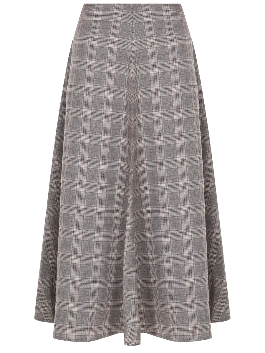 Юбка шерстяная KITON D58208K0549E01000 Серый 