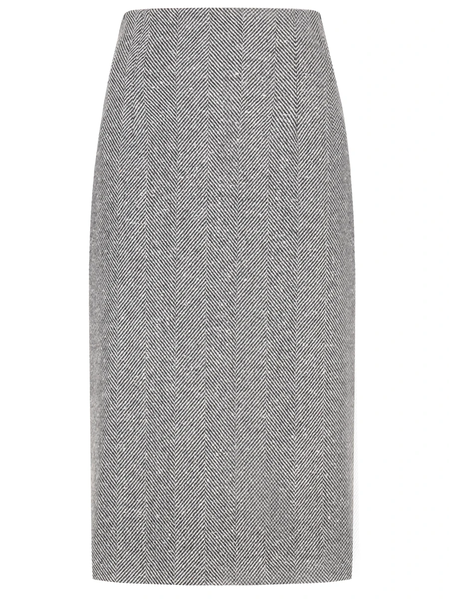 Юбка кашемировая KITON D58213K0519E01008 Серый 