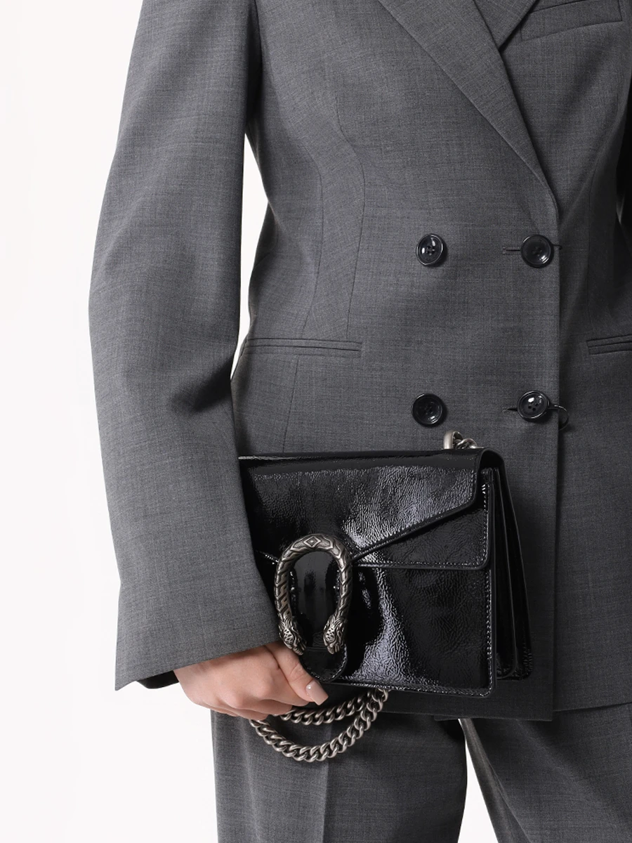 Сумка кожаная Dionysus GUCCI 7950050AAA6 1000 Черный  Фото 2