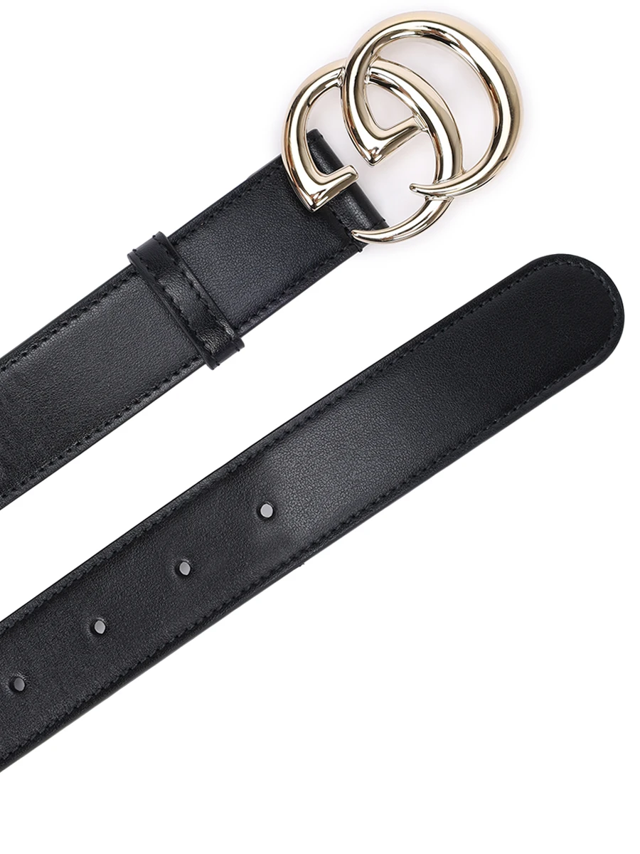 Ремень кожаный GUCCI 6258390AAA5 1000 Черный  Фото 3