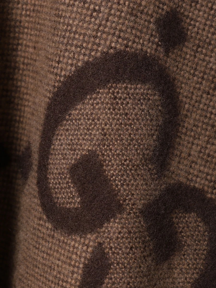 Пончо кашемировое GUCCI 7743084GABX 9764 Коричневый  Фото 6