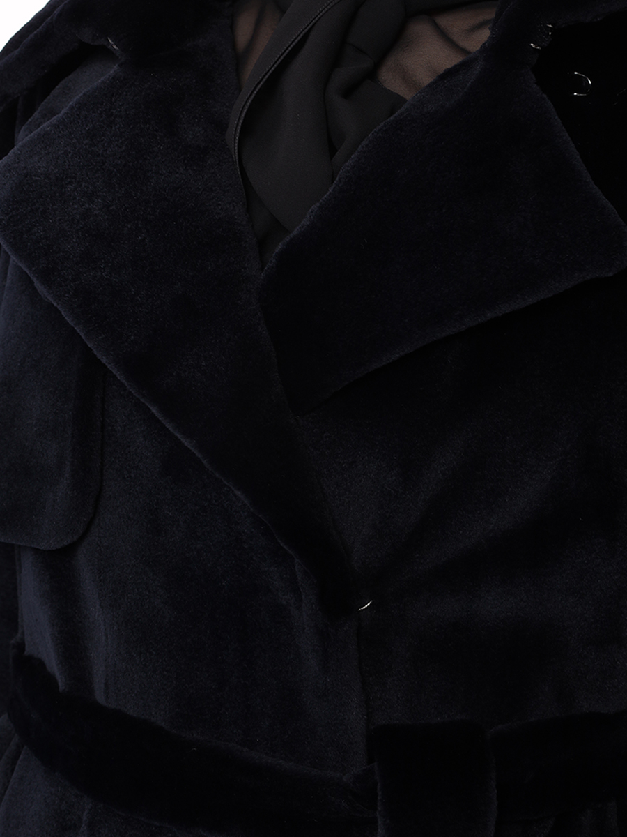 Тренчкот норковый EMIL SHABAEV Тренчкот из стриженной норки 8585/2668806/т. Синий  Фото 5