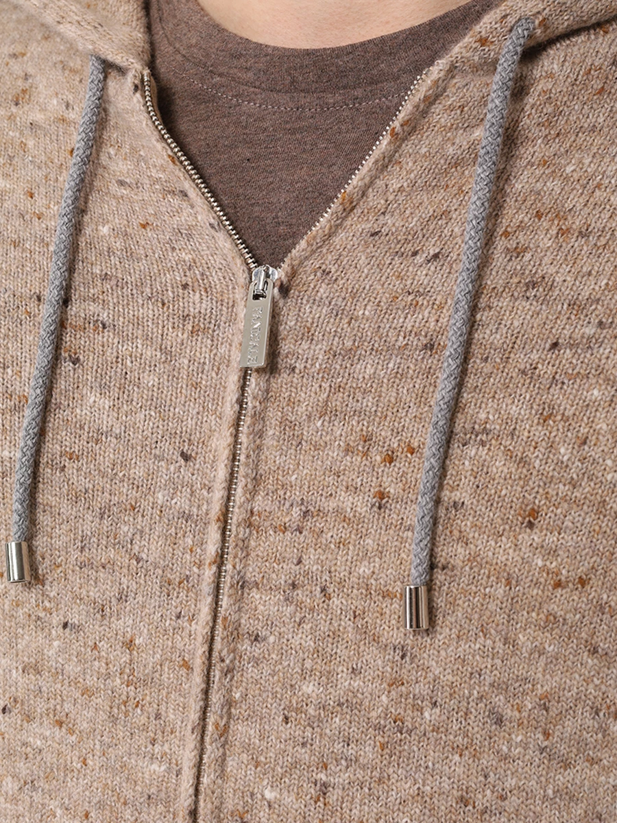 Кардиган шерстяной PANICALE U350757CA/0221WOLF Бежевый  Фото 5