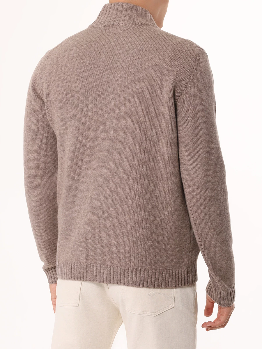 Кардиган шерстяной DANIELE FIESOLI DF0192_FW24 0036 Бежевый  Фото 3