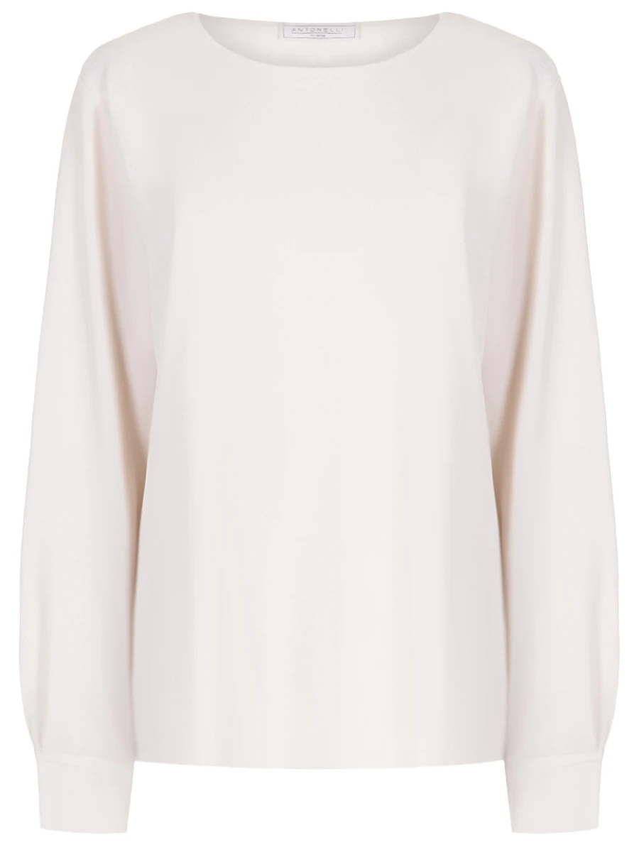 

Блуза однотонная, M1297-779-103 Молочный