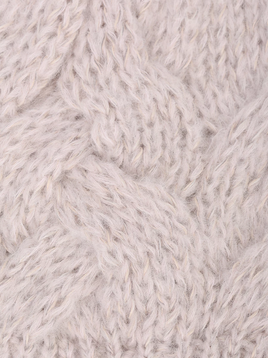 Шапка из мохера и шерсти альпака PANICALE D350760CU 35D46A 0800 Розовый  Фото 3