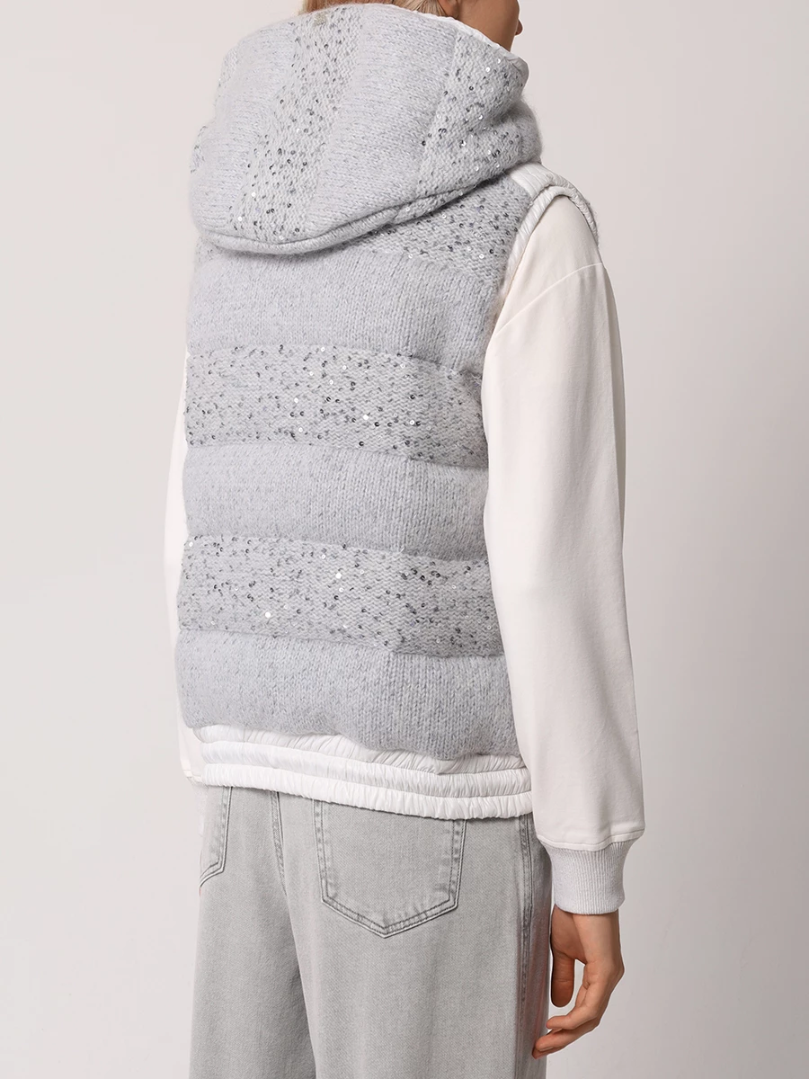 Жилет стеганый PANICALE D351085GLZ 35D35B 0911 Серый  Фото 3