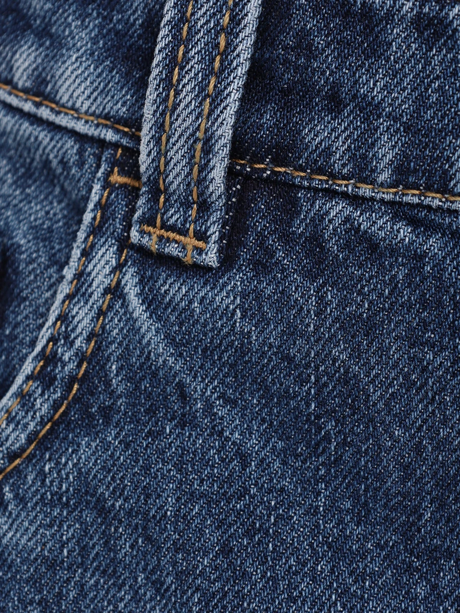 Джинсы Baggy Jean хлопковые BRUNELLO CUCINELLI MP095P5732 C8349 Синий  Фото 6