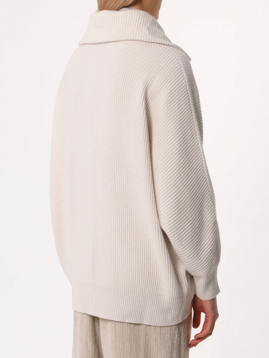 Свитер кашемировый BRUNELLO CUCINELLI M12709904P C9597 Кремовый  Фото 3