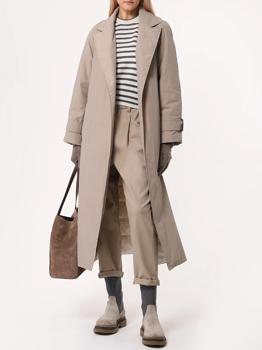 Джемпер из кашемира и шерсти BRUNELLO CUCINELLI MBM758010P CUY42 Полоска  Фото 2