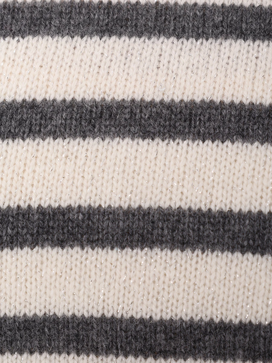 Джемпер из кашемира и шерсти BRUNELLO CUCINELLI MBM758010P CUY42 Полоска  Фото 6