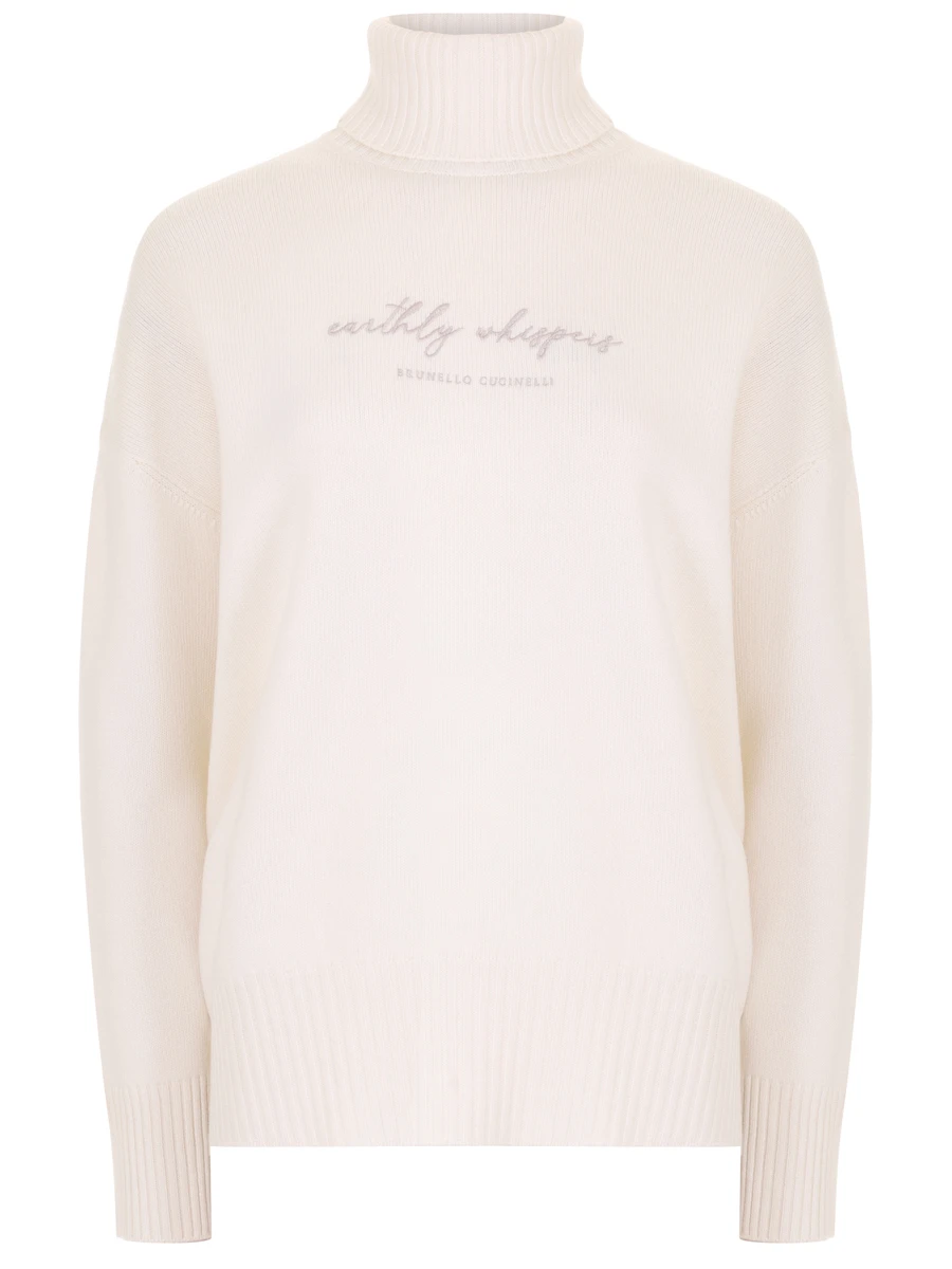 Свитер шерстяной BRUNELLO CUCINELLI M16709403P C2723 Белый 