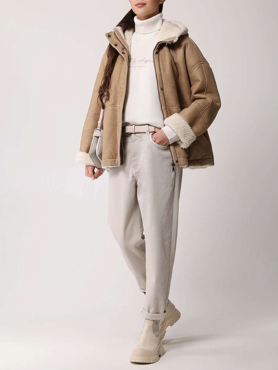 Свитер шерстяной BRUNELLO CUCINELLI M16709403P C2723 Белый  Фото 2