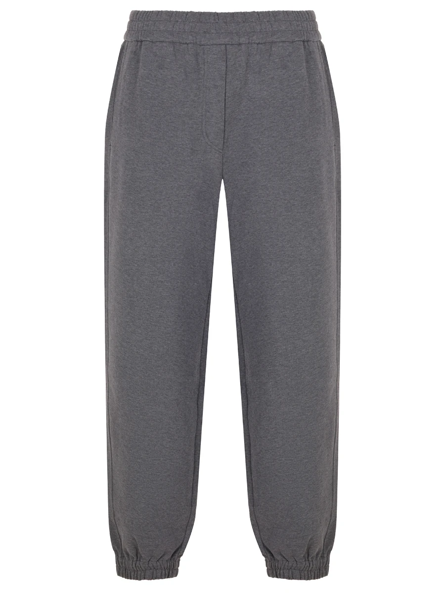 Брюки хлопковые BRUNELLO CUCINELLI MP05NHR399 C8125 Серый 