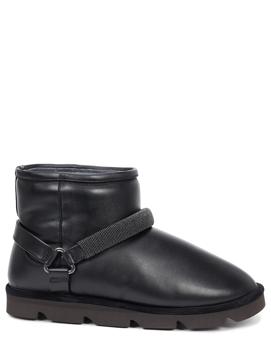 Угги кожаные BRUNELLO CUCINELLI MZSKG2843 C101 Черный 