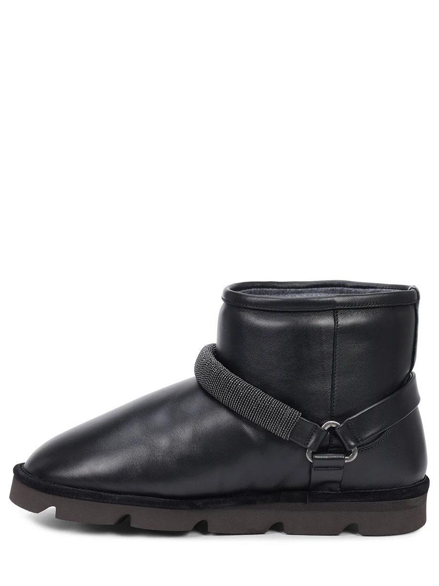 Угги кожаные BRUNELLO CUCINELLI MZSKG2843 C101 Черный  Фото 3