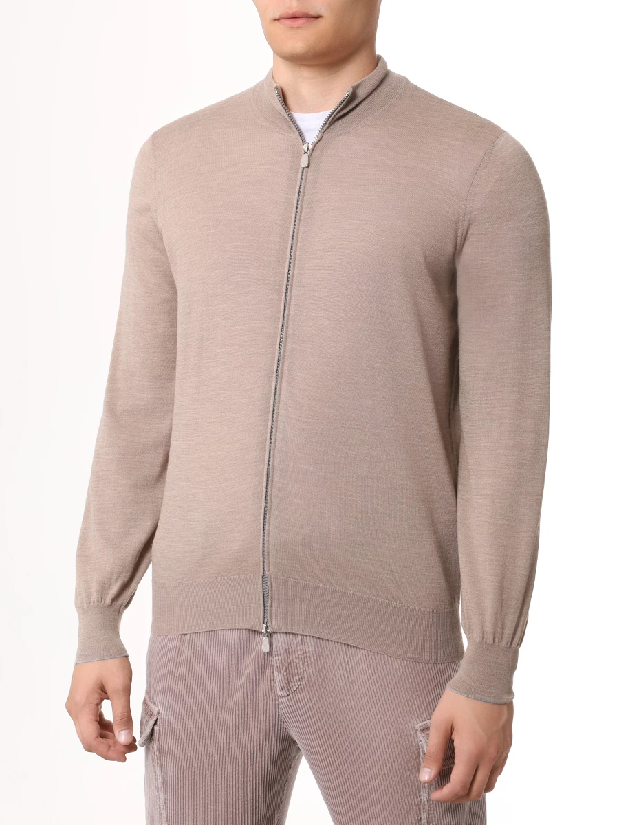 Кардиган шерстяной BRUNELLO CUCINELLI M2400106 C077A Бежевый  Фото 4