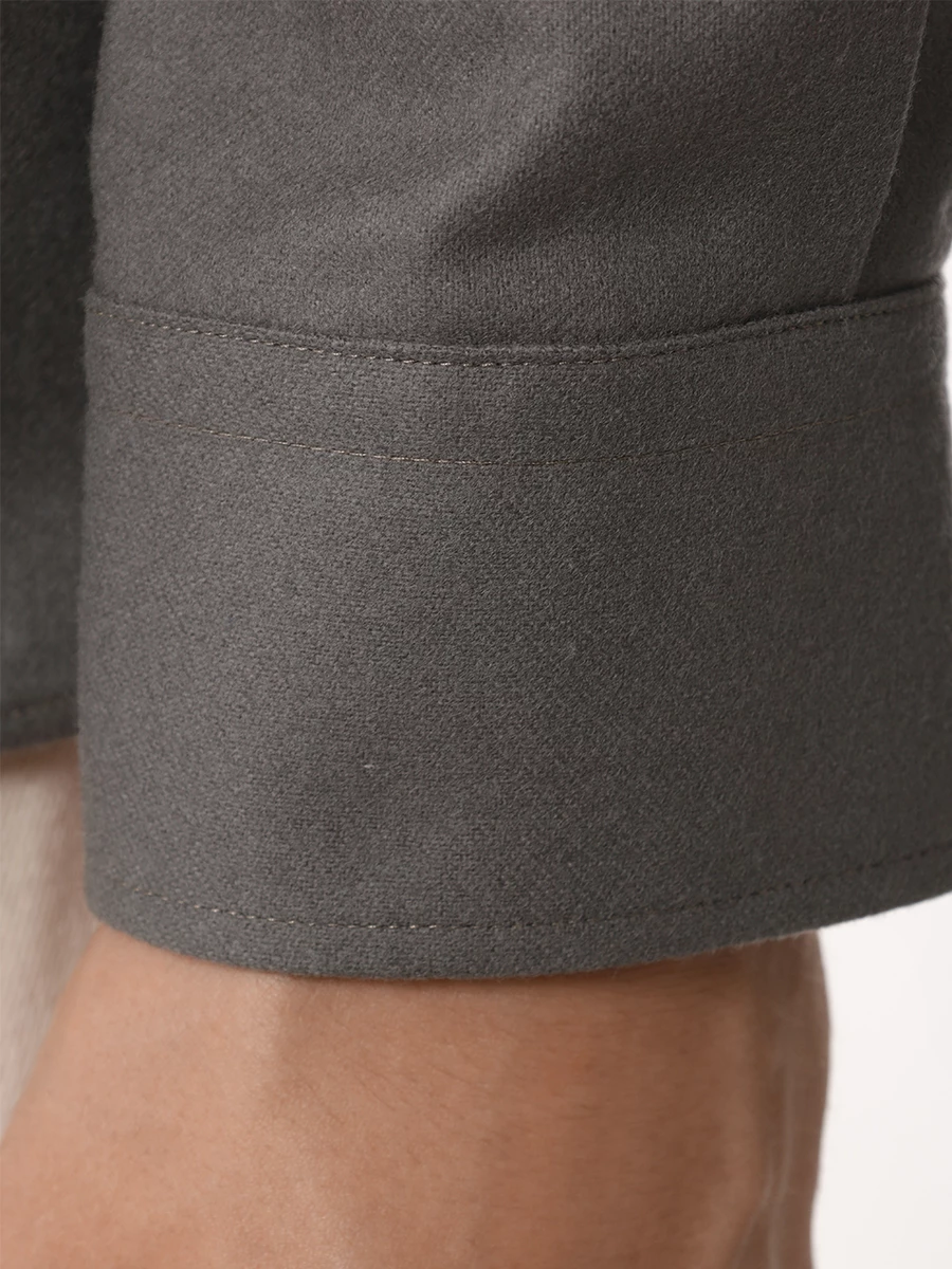 Рубашка однотонная BRUNELLO CUCINELLI M038P0720 C350 Зеленый  Фото 6