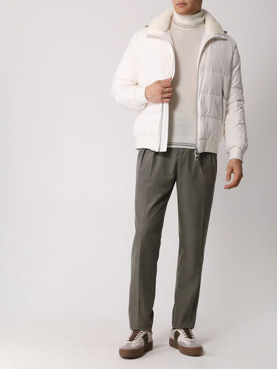 Брюки вельветовые BRUNELLO CUCINELLI M279DM5030 C6315 Зеленый  Фото 2