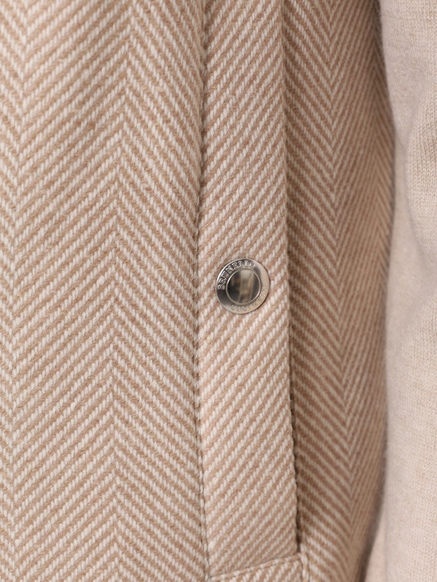 Жилет шерстяной BRUNELLO CUCINELLI MY4861776 CDH81 Бежевый  Фото 6