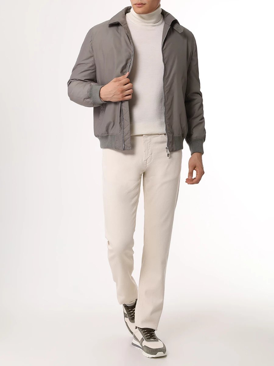 Куртка однотонная BRUNELLO CUCINELLI MY4636377 CUI29 Зеленый  Фото 2