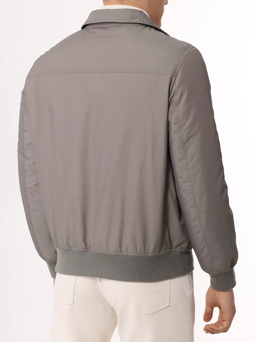 Куртка однотонная BRUNELLO CUCINELLI MY4636377 CUI29 Зеленый  Фото 3