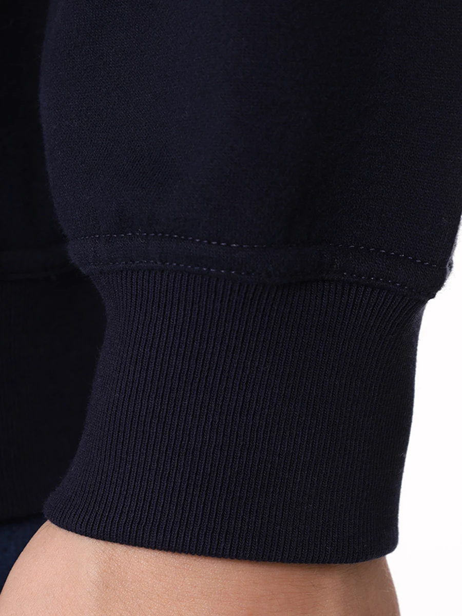 Толстовка хлопковая BRUNELLO CUCINELLI MM8369017G CXM66 Синий  Фото 6