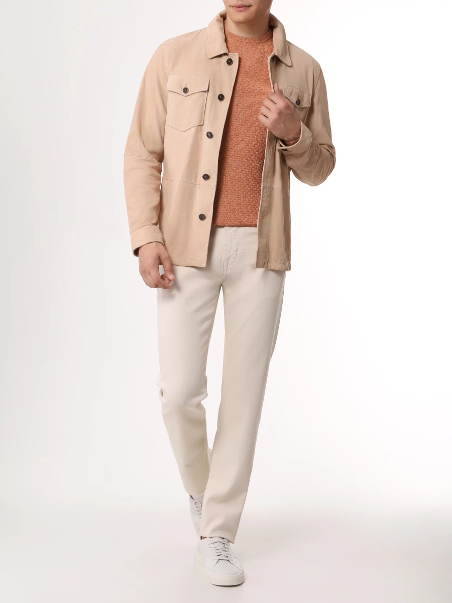 Джемпер из шерсти и хлопка COLOMBO MA04157/RET/2-30MA/27121 Оранжевый  Фото 2