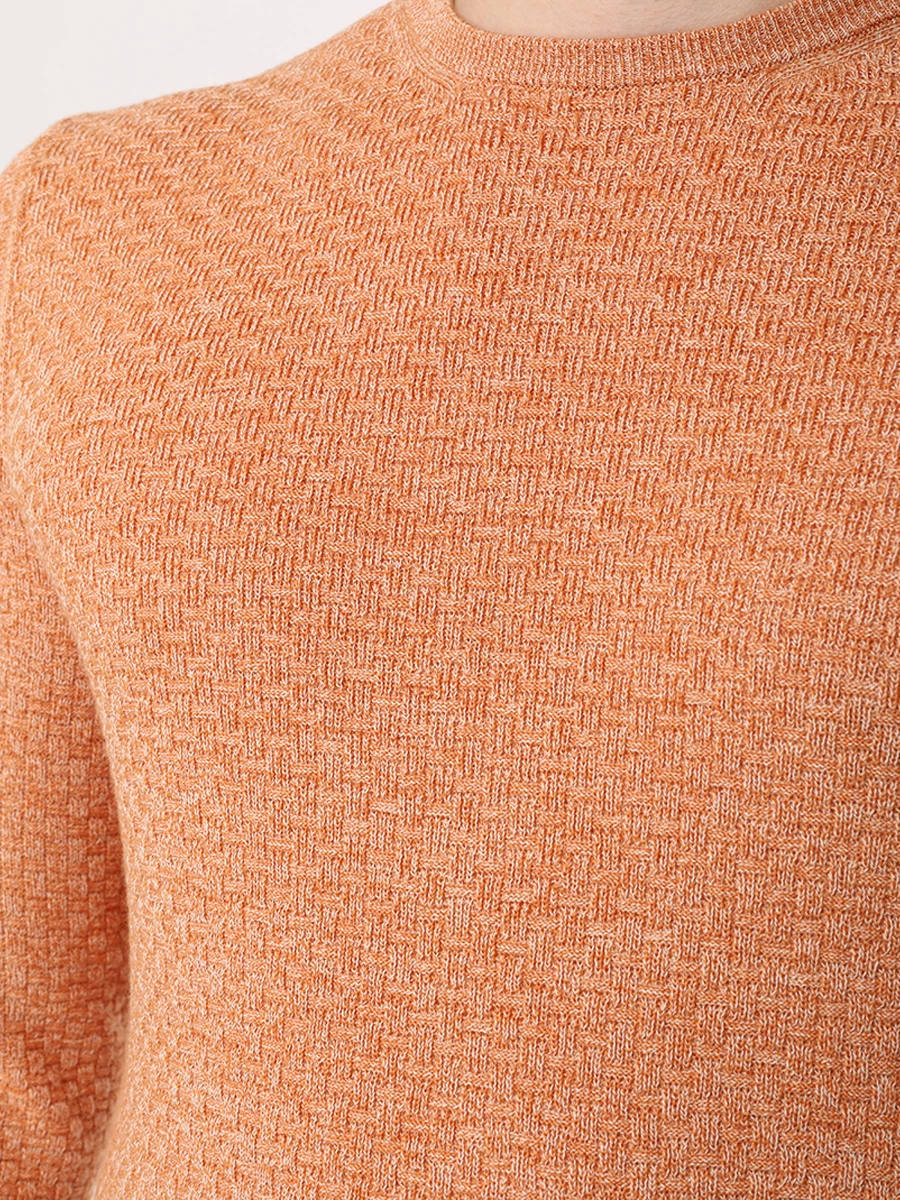Джемпер из шерсти и хлопка COLOMBO MA04157/RET/2-30MA/27121 Оранжевый  Фото 5