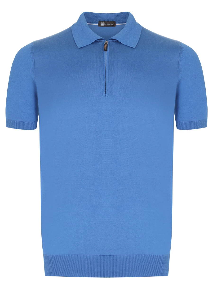 Поло шелковое COLOMBO MA00339/-/4-120SE/40214 Голубой 