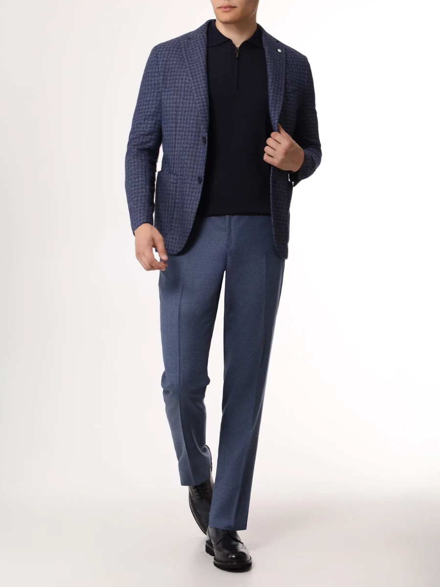 Поло шелковое COLOMBO MA00339/-/4-120SE/43009 Темно Синий  Фото 2