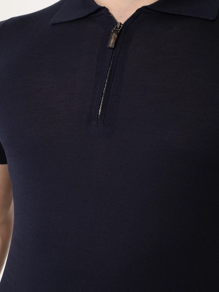 Поло шелковое COLOMBO MA00339/-/4-120SE/43009 Темно Синий  Фото 5