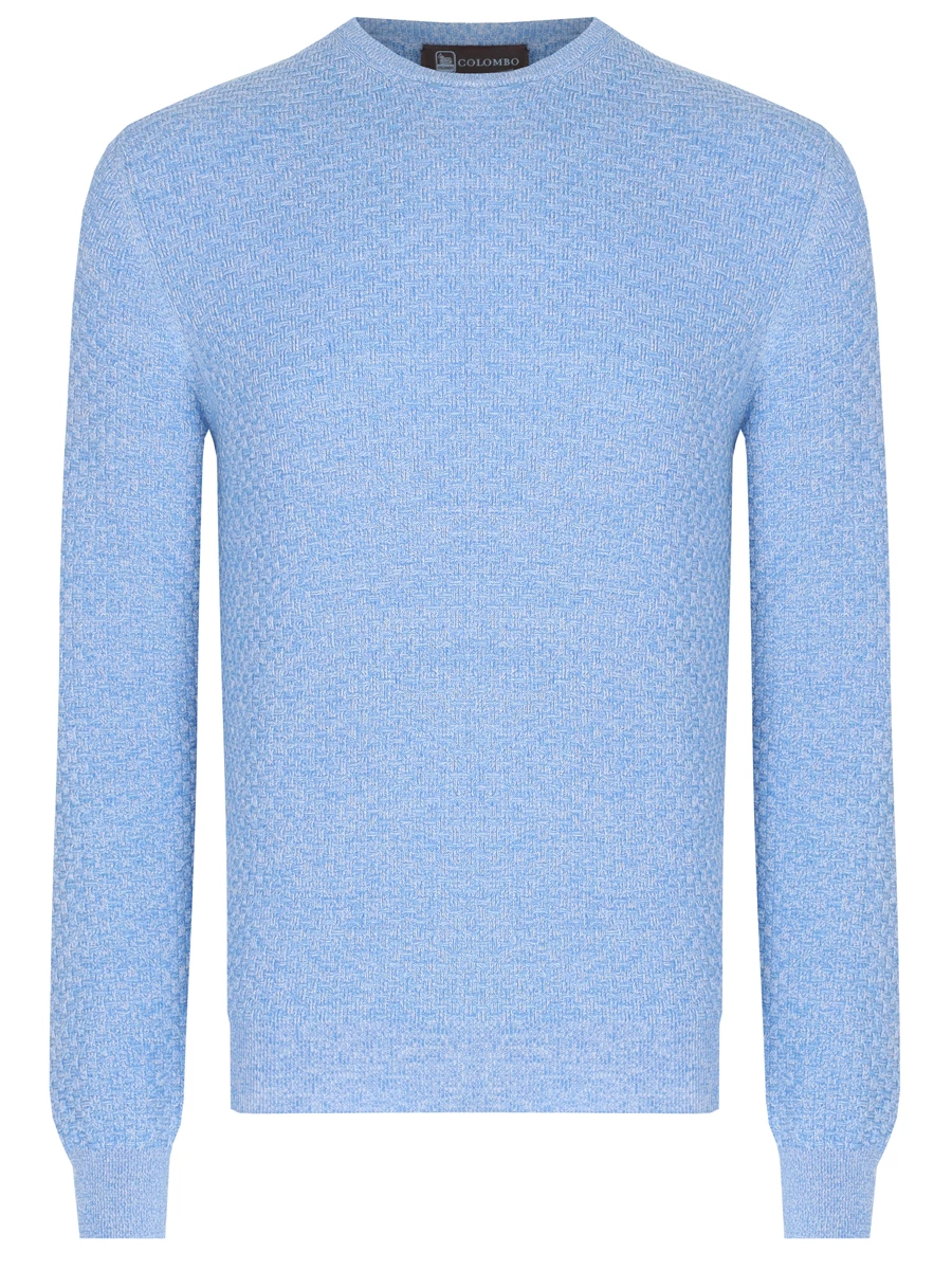 Джемпер из шерсти и хлопка COLOMBO MA04157/RET/2-30MA/40201 Голубой 