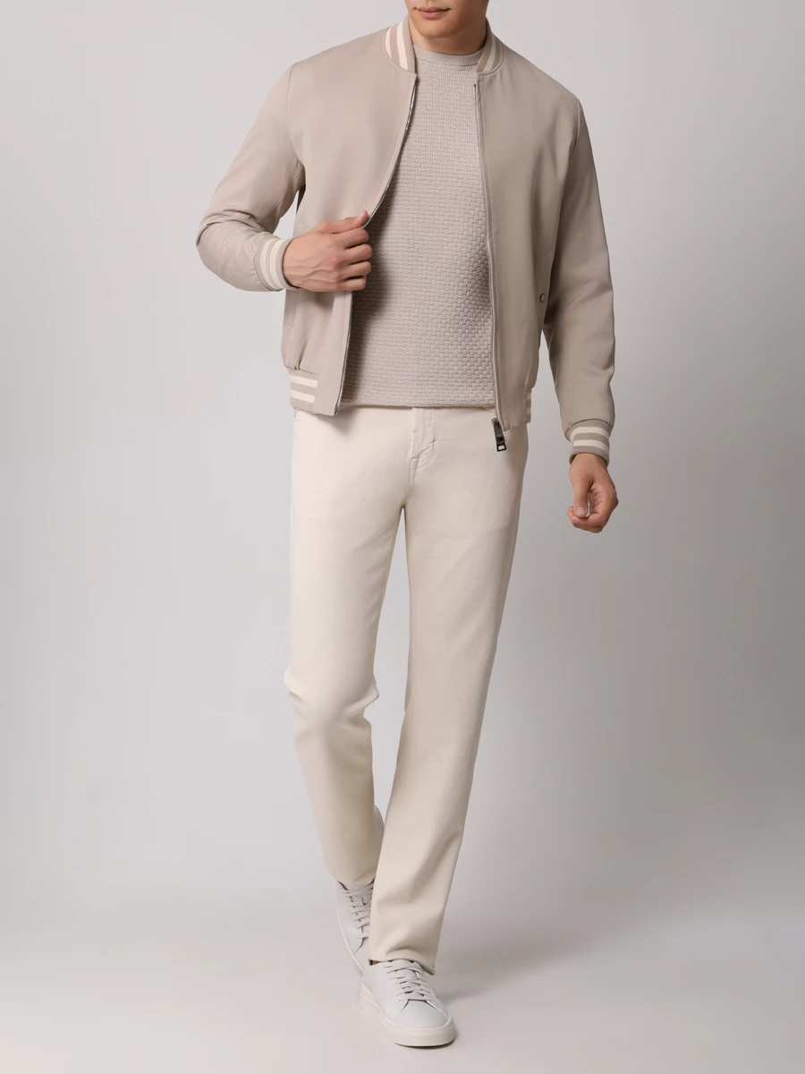 Джемпер из шерсти и хлопка COLOMBO MA04157/RET/2-30MA/80229 Бежевый  Фото 2