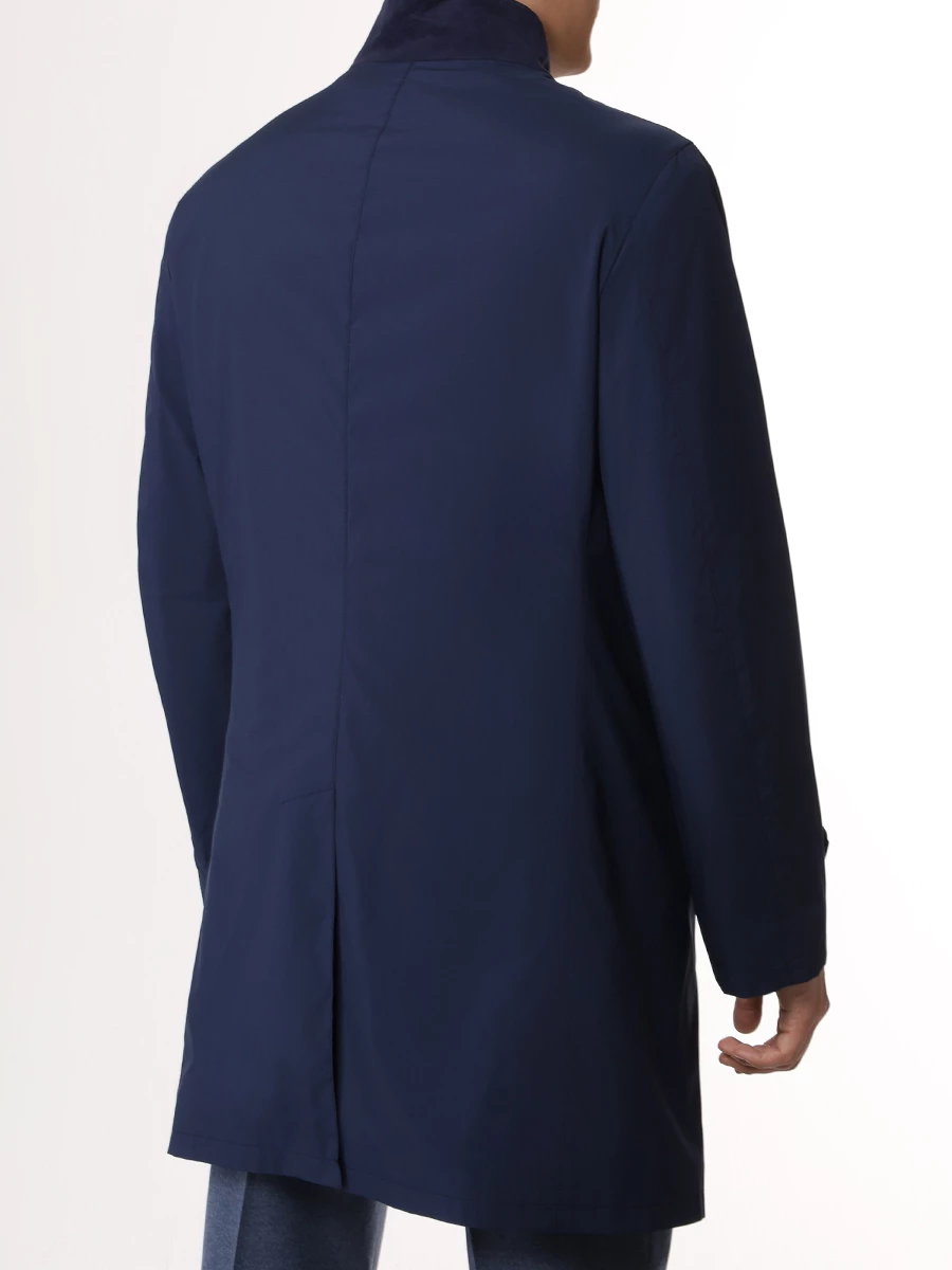 Плащ однотонный COLOMBO CP00424/-/T0283-U/46237 Синий  Фото 3