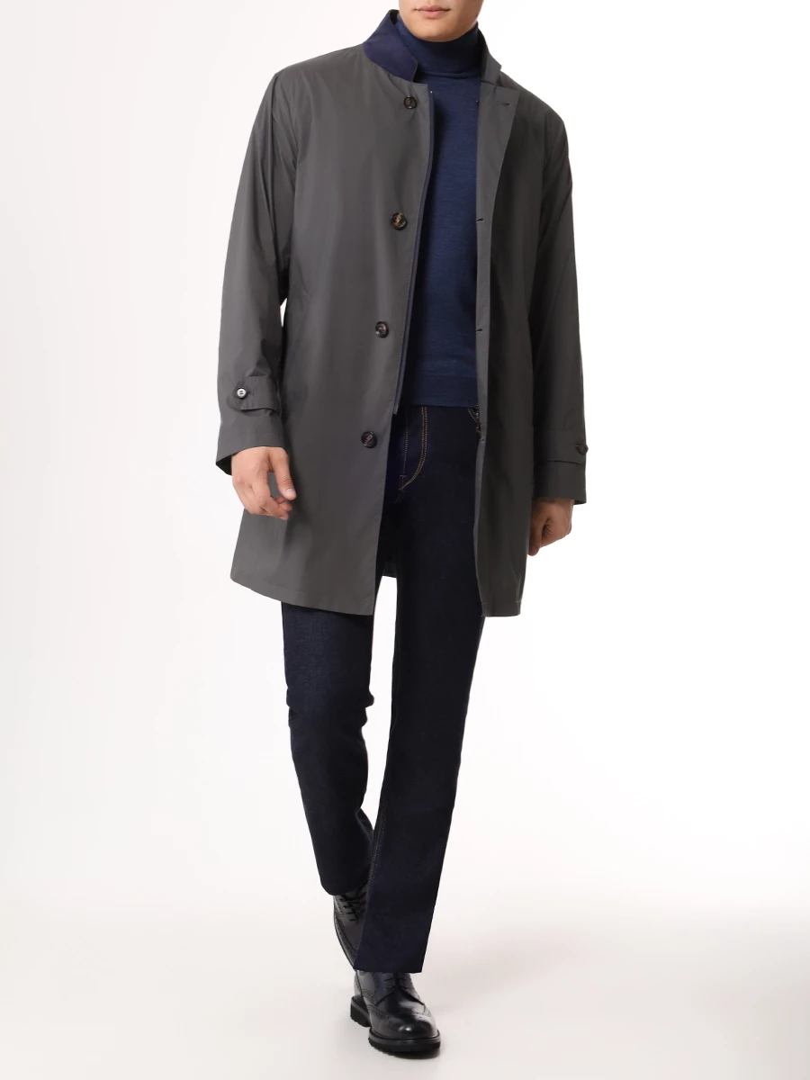 Плащ однотонный COLOMBO CP00424/-/T0283-U/60999 Зеленый  Фото 2