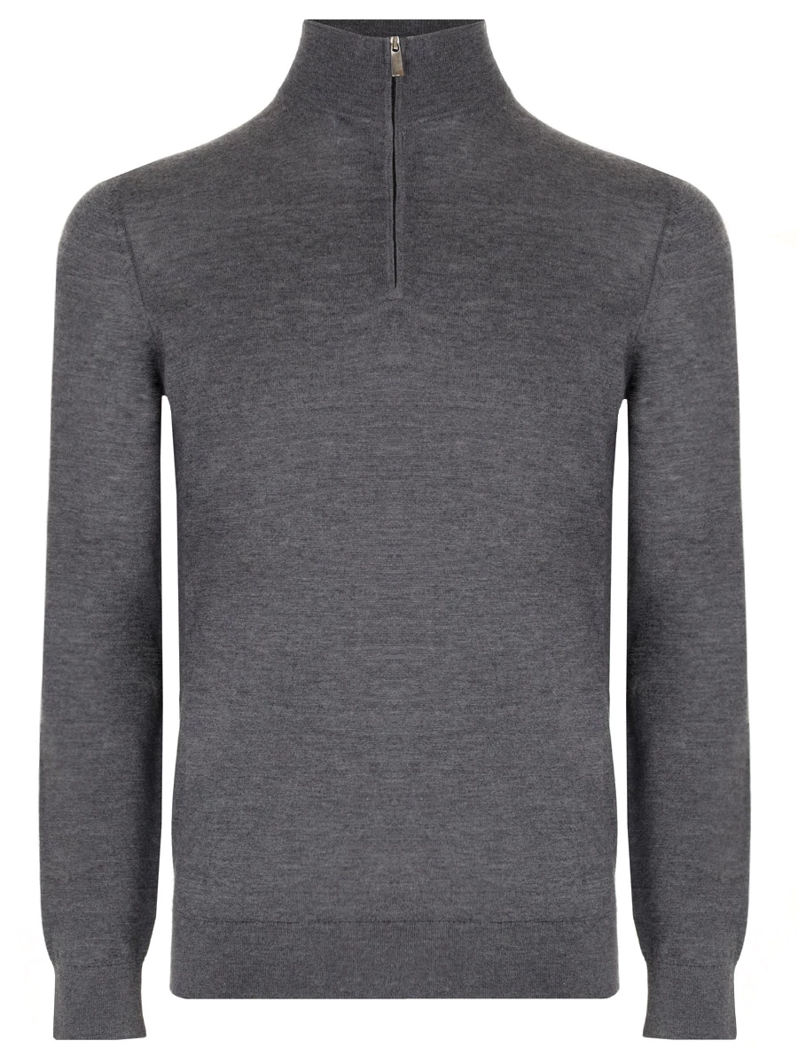 Джемпер из кашемира и шелка COLOMBO MA00060/-/A00669/11188 Темно Серый 