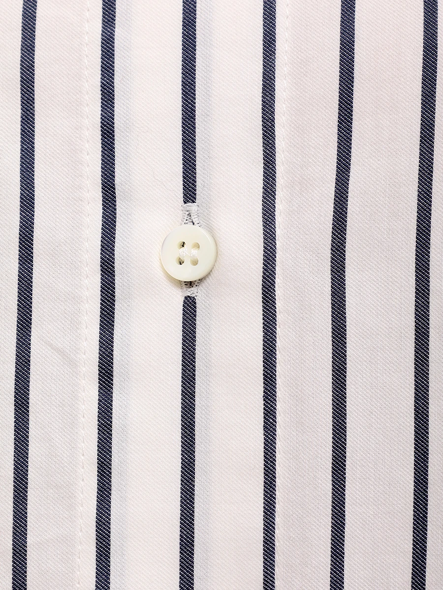 Рубашка хлопковая BRUNELLO CUCINELLI MP783NH556 C011 Белый  Фото 6