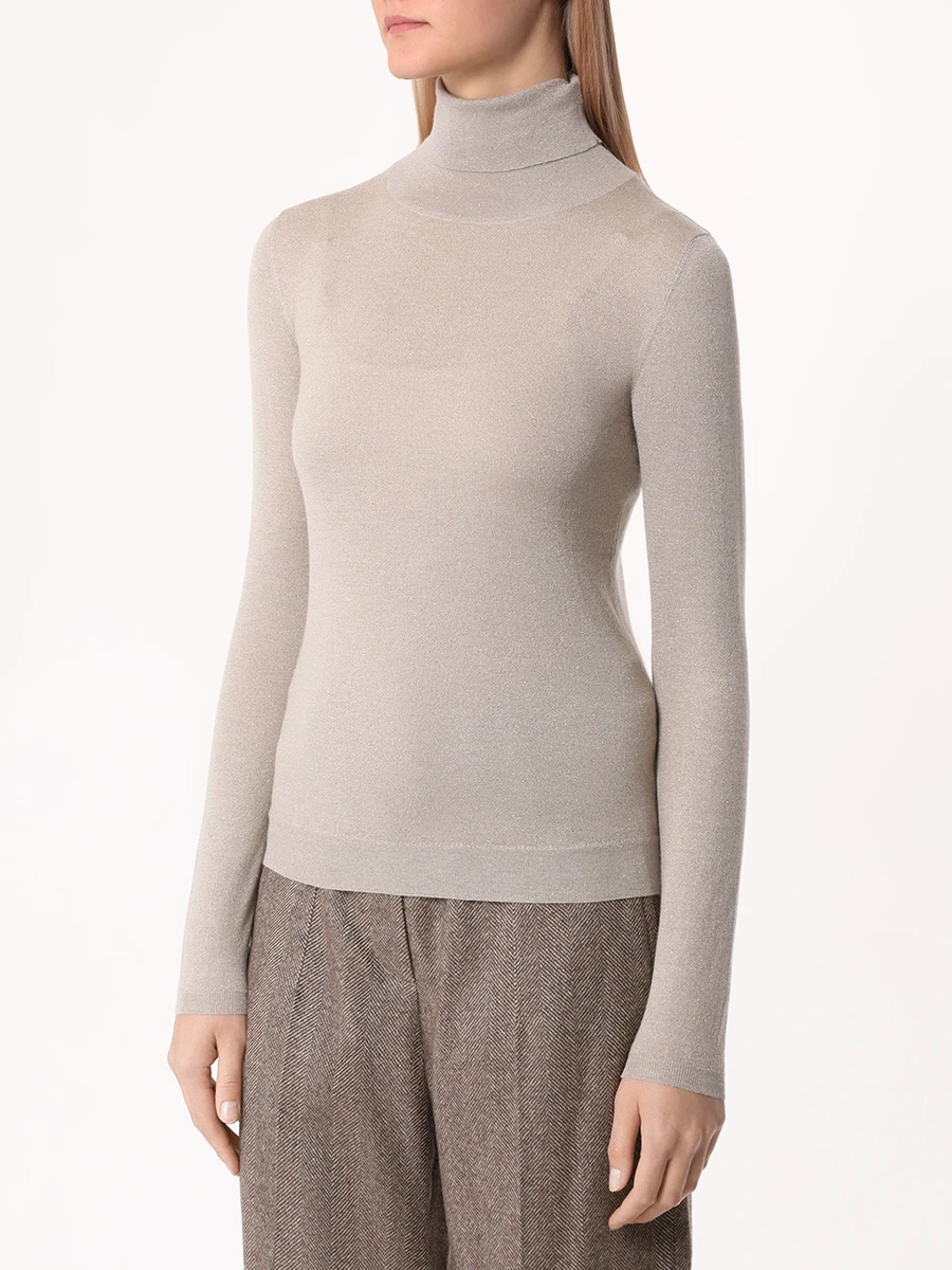 Водолазка кашемировая BRUNELLO CUCINELLI M41800063P C059 Бежевый  Фото 4