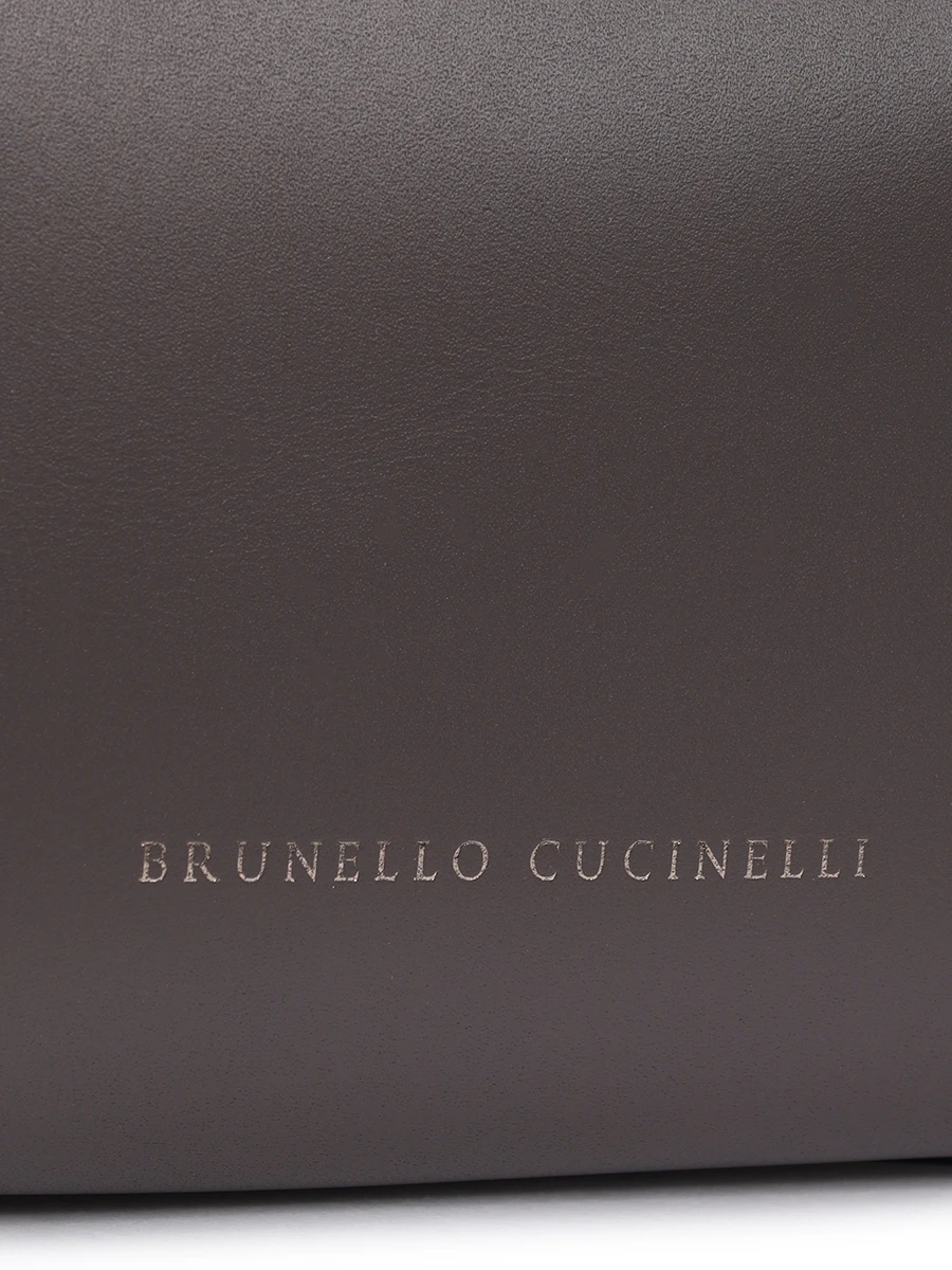 Сумка кожаная BRUNELLO CUCINELLI MBHED2602P C8279 Коричневый  Фото 5