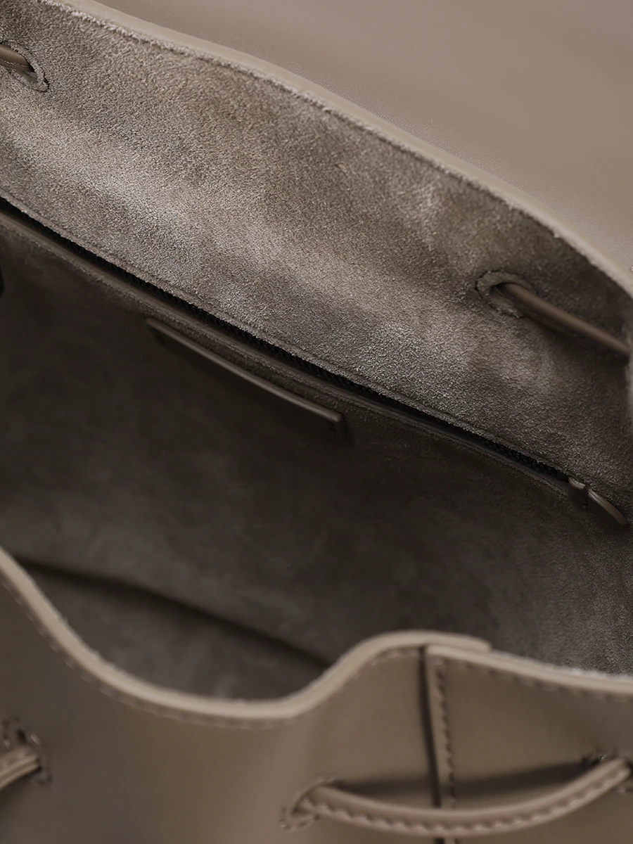 Рюкзак кожаный BRUNELLO CUCINELLI MBHED2603P C5859 Бежевый  Фото 4